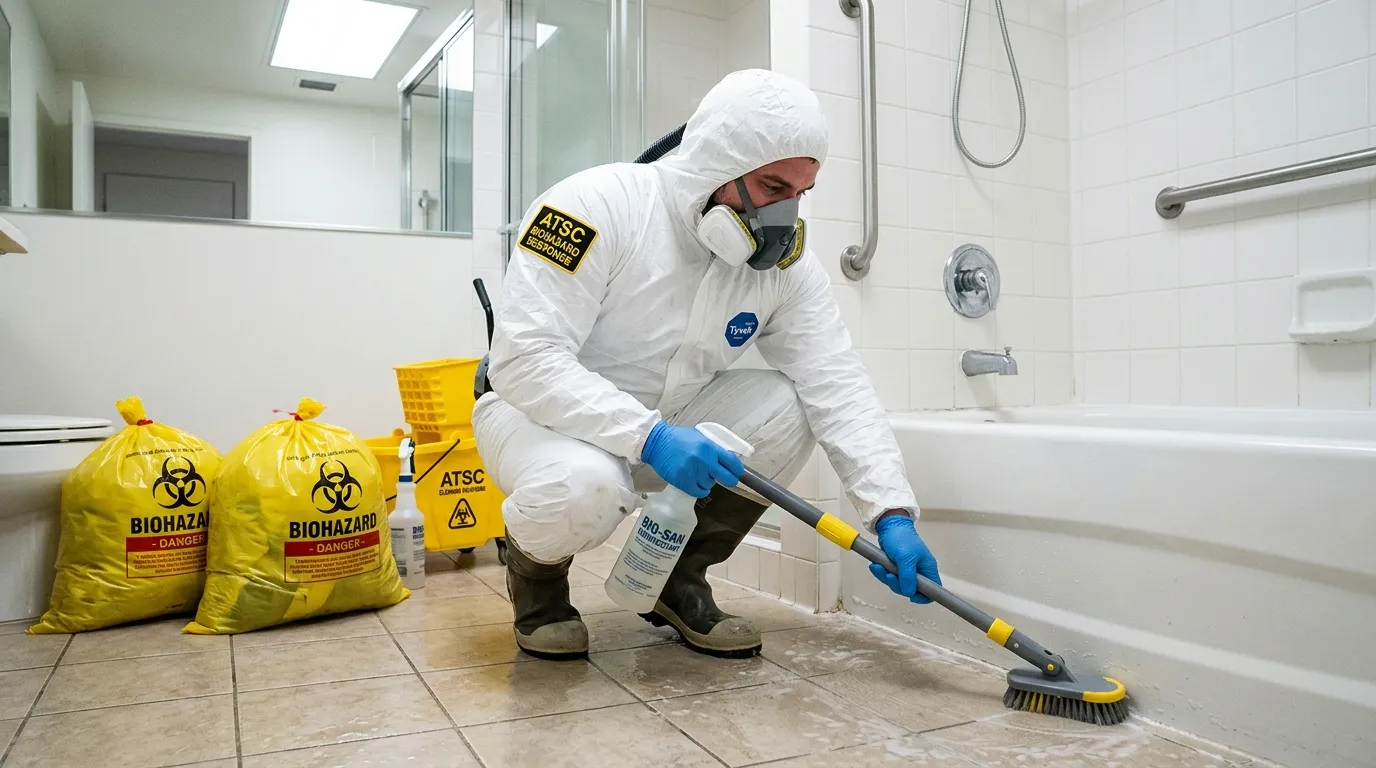 Decontamination equipment deployed for Blood Cleanup in Grapevine